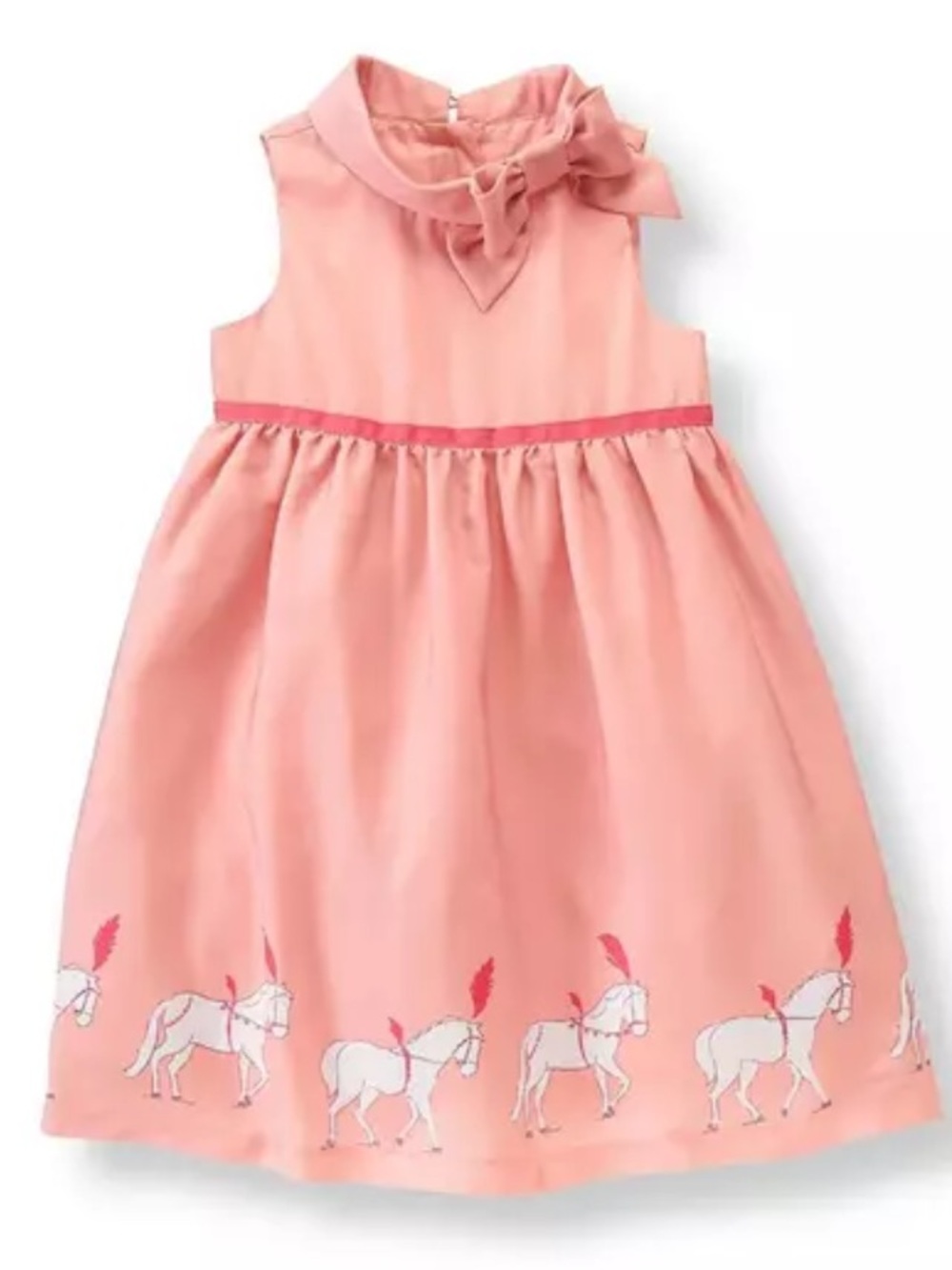 Janie & Jack light rose carousel pony dress